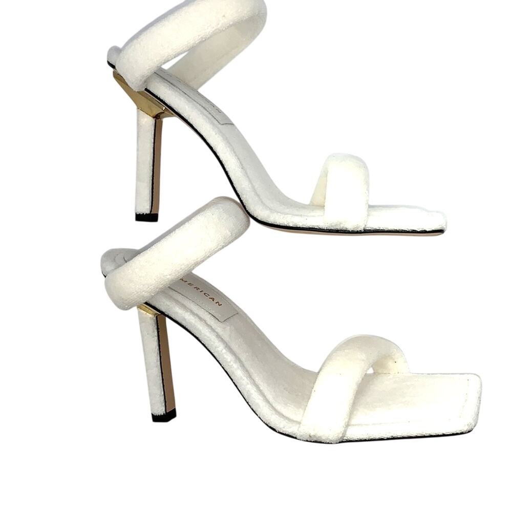 Good American Women's Terry Slip On High Heel Size 8 NIB  Kardashian Company